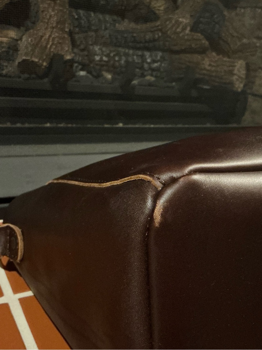 Portland Leather Butterfly Bucket in GRIZZLY PLG - Picture 10 of 10